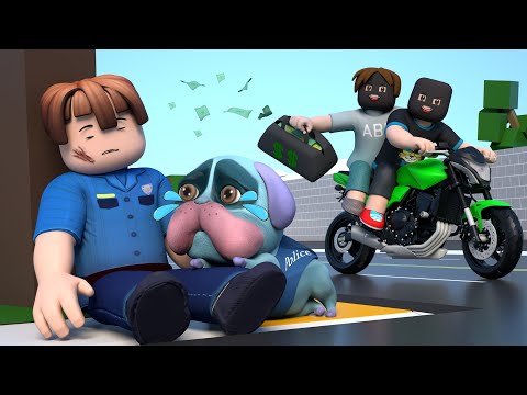 ROBLOX Brookhaven 🏡RP - FUNNY MOMENTS: Police Dog Sad Story 2 | Roblox SUN