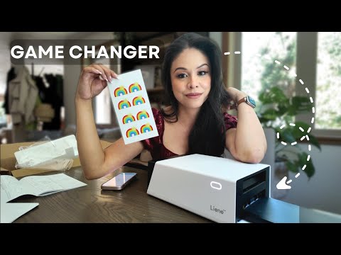 How I Print and Cut Stickers from Home! Unboxing and Review of the new Liene PixCut S1