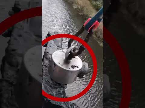 Uzi Found Magnet Fishing (Cops Called) #magnetfishing