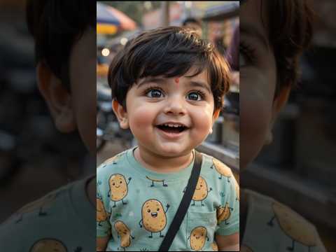 😂 छोटा बच्चा समोसा लेने गया, लेकिन जो हुआ वो देखकर सब हँस पड़े! 🤣 | Funny Baby Comedy Shorts #ai