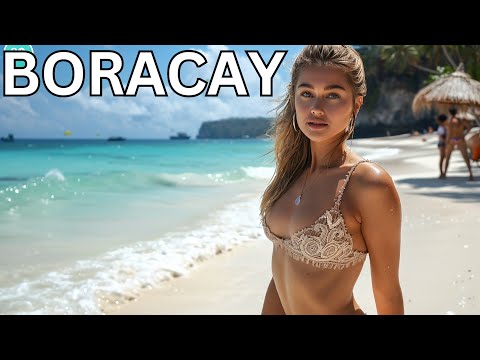 🇵🇭🏖🌊 PHILIPPINES WALKING TOUR, BORACAY ISLAND, TOURISTS LOVE THE PHILIPPINES! WHITE BEACH, STATION 2