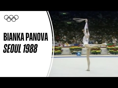 Another perfect 10 from Bulgarian gymnast Bianka Panova at Seoul 1988