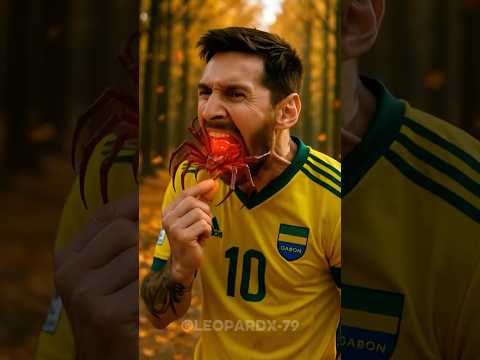 🕷️ Ronaldo, Messi, Neymar & Mbappé Eat Spiders and Turn Into Superheroes!💥#ronaldo #messi #neymar