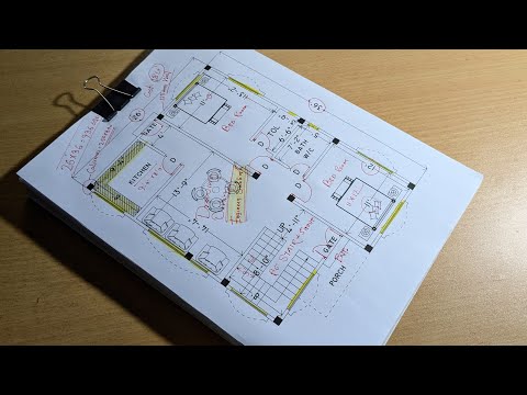 26 by 36 ka best ghar ka naksha II 26x36 accha house plan II 2bhk home design
