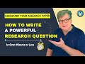 Research Question Development Strategies