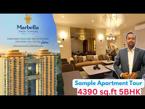 Marbella Twin Towers New Chandigarh | 4390sq.ft 5BHK Luxurious Apartments | Sample Flat Tour