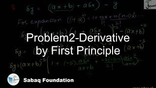 Problem2-Derivative by First Principle