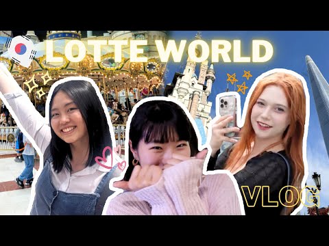 Going to Lotte World for FREE as part of our Korean language course excursion! 😏 (+vlog in Korean?!)