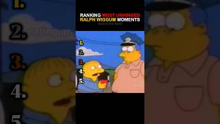 Ranking UNHINGED Ralph Wiggum Moments #funny #usa  #ranking