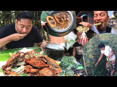 STREET FOOD TIANGGE PALENGKE! HARVEST NG GULAY! BUHAY PROBINSYA BABALIK-BALIKAN! MUKBANG Philippines