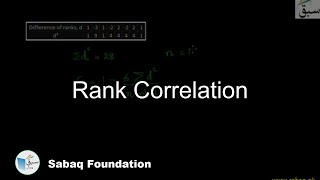 Rank Correlation