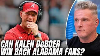 Can Kalen DeBoer Bounce Back & Win Back Alabama Fans? | Pat McAfee Show