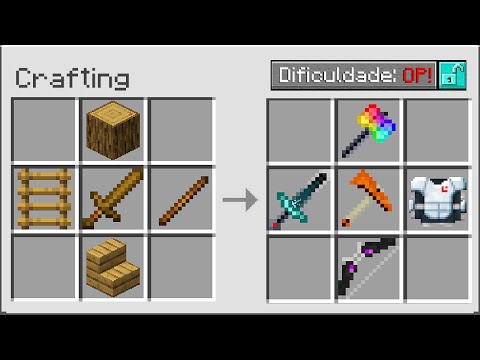 TODO ITEM DE MADEIRA VIRA SUPER ITEM OVERPOWER NO MINECRAFT