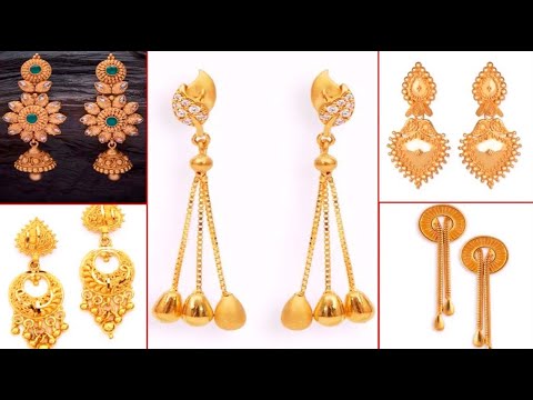 Latest gold earring designs | Gold Chandbali ,long,new model earrings 2025 | #todayfashion