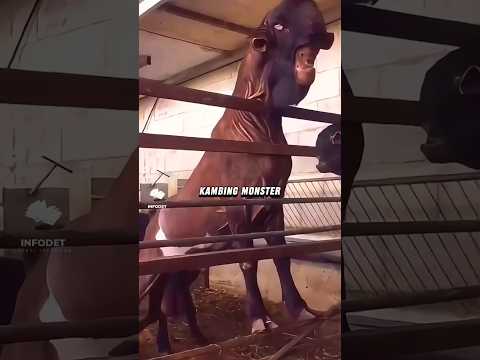 "kambing dengan wajah paling mengerikan di dunia"