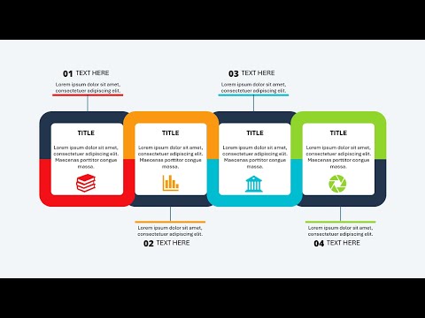 Create 4 Option Infographic Slide in PowerPoint