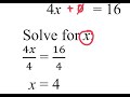 Solving Systems of Equations