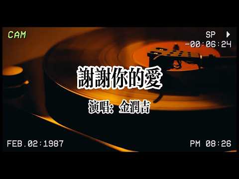 【怀旧金曲】金潤吉《謝謝你的愛》：是不敢不想不應該，再謝謝你的愛，我不得不存在啊在你的未來！ #金润吉 #谢谢你的爱 #怀旧金曲 #华语金曲 #华语流行