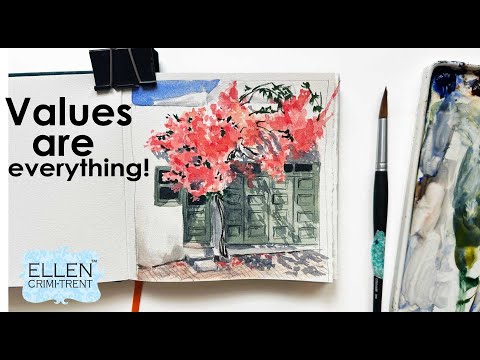 Why values and shadows are super important in watercolor!