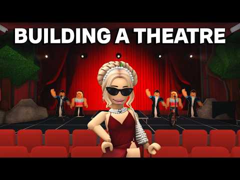 BUILDING A THEATRE In BLOXBURG With The NEW UPDATE ITEMS