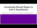 Key Concepts in Solubility Equilibrium
