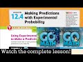 Predicting Outcomes with Probability