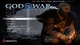 GOD OF WAR RAGNAROK ABRINDO NO GAMEHUB/GAMEFUSION 5.0.5 - Snapdragon 8 gen 3 Test