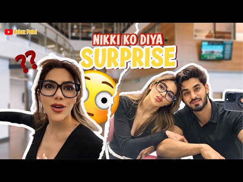 Nikki ko diya surprise 😍 #nikki #arbazpatel #vlog #surprise