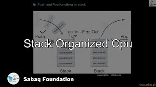 Stack Organized Cpu