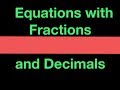 Multiplying Decimals and Fractions