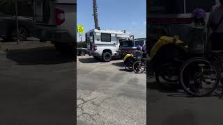 Biking through Huntington Beach. #rivian #kuat #burley