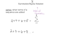 Series and Sequences Concepts