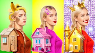 123 GO! Sfida della Casa a 1 Stella vs 5 Stelle vs 6 Stelle | Hack Divertenti & Situazioni