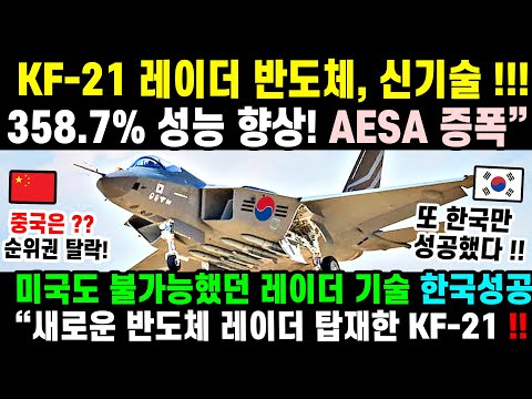KF-21 전투기의 AESA 레이더 실전 교체