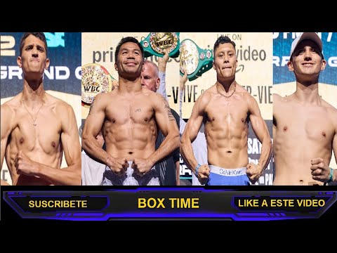 PESAJE MANNY PACQUIAO VS MARIO BARRIOS /FUNDORA VS TSZYU /PITBULL CRUZ VS SALCIDO /PICASSO VS KAMEDA