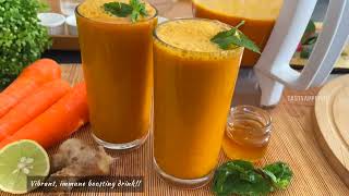 Excellent Weight Loss Juice | Carrot, Ginger & Turmeric Juice Recipe |Immune Booster Drink in 5 Mins