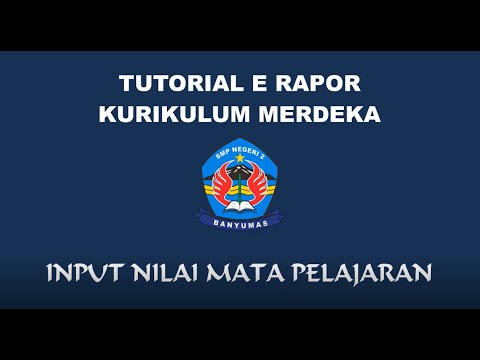 TUTORIAL E-RAPOR KM INPUT NILAI