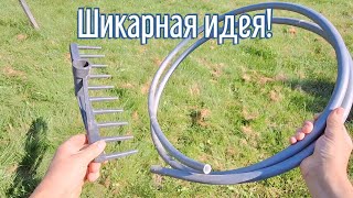 Почему я Раньше до этого не додумался, Как сделать грабли для бороздок за 3 минуты!
