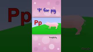 'P' is for Pig! 🐷Phonics Song for Kids! #ABC #English BerryAppley