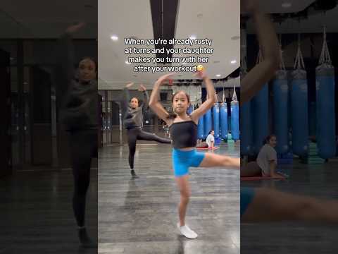 No longer in my prime of turning, sadly lol #motheranddaughter #dancemoms #turns #dancers #dance