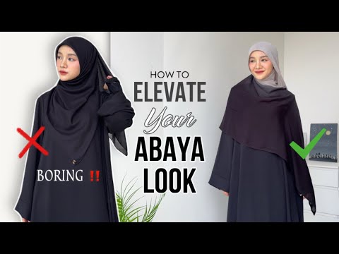 Warna Hijab Yang Harus Dihindari ❌ & Dipilih ✅ Saat Pakai Abaya Hitam | elevate your abaya look ✨
