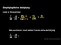 Simplifying Fractions in Multiplication