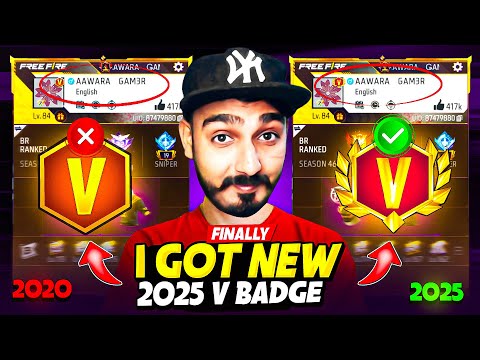 I Got New 2025 V Badge 😱 And Reveled 2017 V Badge 😲 Garena Free Fire