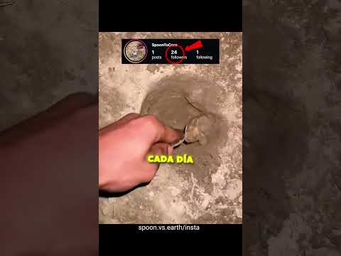 está intentando llegar al centro de la tierra 😱