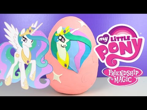 My Little Pony MLP Giant Play-Doh Surprise Egg Celestia