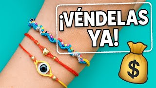 💰 5 PULSERAS de HILO que puedes VENDER desde CASA 🏠 | ¡Fáciles y Rentables!