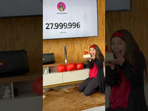 28 Million subscribers celebrating #shorts #cacauhaxkar