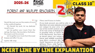 Forest and Wildlife Resources - Class 10 Geography Chapter 2 | 2025-26 |Full Chapter