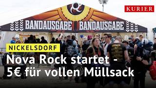 Nova Rock beginnt: Fünf Euro Gutschein für volle Müllsäcke