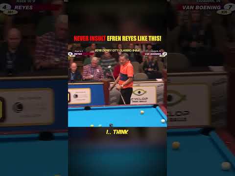 Shane Van Boening Insulted Efren! What will he do? #efrenbatareyes #billiards #pool